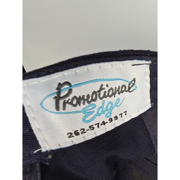 Pabst Blue Ribbon Beer‎ PBR Navy Blue Ball Cap Strapback Primotional Edge Cotton - Picture 6 of 7